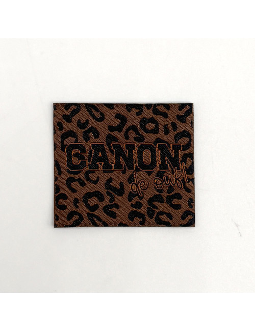 Étiquette tissée à coudre : Canon de Ouf !