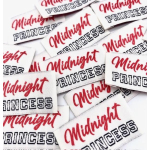 Étiquette tissée à coudre : Midnight Princess