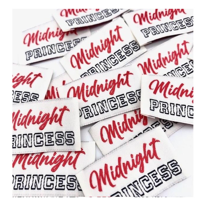 Étiquette tissée à coudre : Midnight Princess