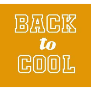 Étiquette tissée à coudre : Back to Cool - Moutarde