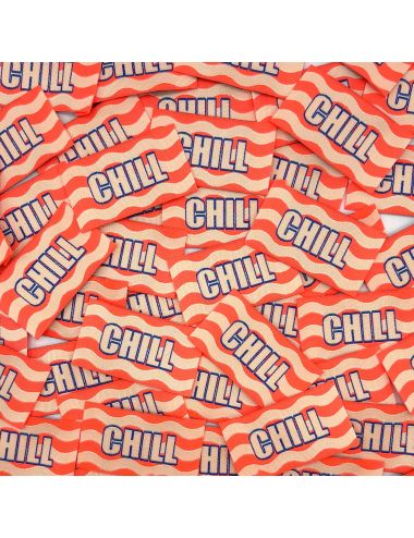 Étiquette tissée à coudre : CHILL